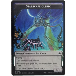 x1 Starscape Cleric Token Creature MTG BLB M/NM Bat Cleric Bloomburrow Flying - Image 1