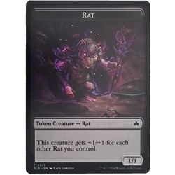 x1 Rat Token Creature MTG BLB M/NM Rat Bloomburrow TCG CCG - Image 1