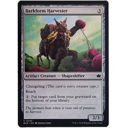 x1 Foil Barkform Harvester MTG BLB M/NM Common Colorless Artifact Creature TCG - Image 1