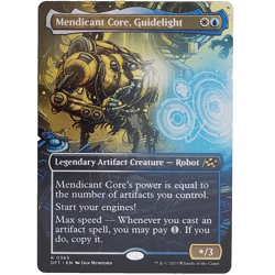 x1 Mendicant Core, Guidelight Borderless MTG DFT M/NM Rare Multi-Color Legendary - Image 1