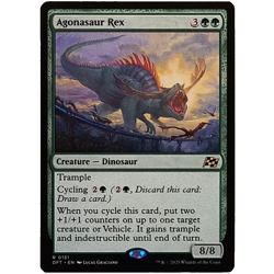 x1 Agonasaur Rex MTG DFT M/NM Rare Green Creature Dinosaur Magic the Gathering - Image 1