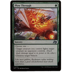 x1 Plow Through MTG DFT M/NM Uncommon Green Sorcery Magic the Gathering TCG CCG - Image 1