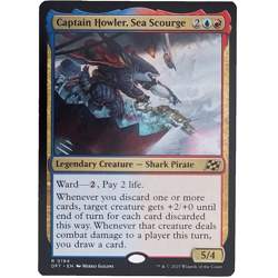 x1 Captain Howler, Sea Scourge MTG DFT M/NM Rare Multi-Color Legendary Creature - Image 1