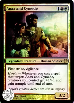 MTG Anax and Cymede | NM Foil | Theros {THS} - Image 1
