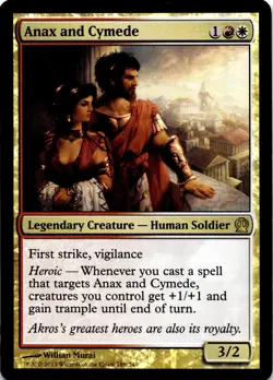 MTG Anax and Cymede | NM Foil | Theros {THS} - Image 2
