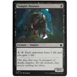 x1 Vampire Neonate FDN MTG M/NM Common Black Creature Vampire Foundations TCG - Image 1
