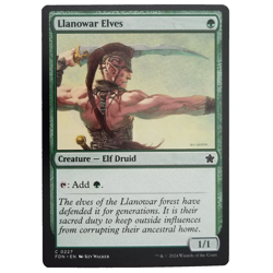 x1 Llanowar Elves MTG FDN M/NM Common Green Creature Elf Druid Foundations TCG - Image 1