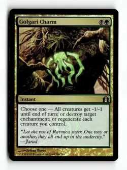 MTG | Golgari Charm | RTR | Foil | Moderately Played | English - Image 1