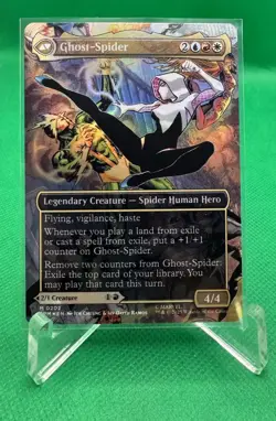 MTG Marvel’s Spider-Man Gwen Stacy Ghost-Spider (Borderless) Mythic Foil #0202! - Image 2