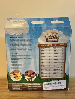 Let’s Play Pokemon Pikachu Eevee Cracked Ice Holo Theme Deck Set FACTORY- SEALED - Image 2