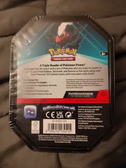 Pokemon TCG: Darkrai Triple Whammy Collector's Tin-BRAND NEW-FACTORY SEALED - Image 2