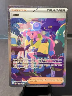 Pokemon TCG Iono #237/091 SV: Paldean Fates Holo Special Illustration Rare NM - Image 1