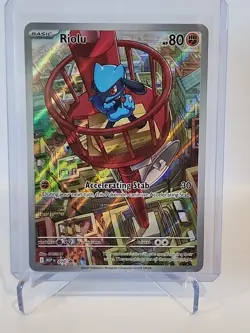Riolu #10 Black Star Promo Mega Evolutions Pokemon Card Near Mint - Image 1
