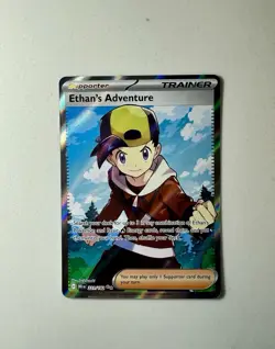 Pokemon TCG Ethan's Adventure Holo Rare Card 221/182 Sv10: Dri Destined Rivals - Image 1