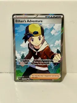 Pokemon TCG Ethan's Adventure Holo Rare Card 221/182 Sv10: Dri Destined Rivals - Image 2