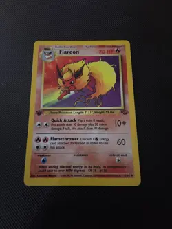Pokemon TCG Flareon Jungle Holo Card 3/64 1st Edition Holo Rare LP - Image 1