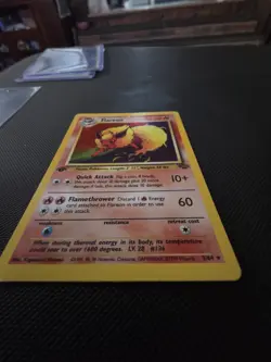 Pokemon TCG Flareon Jungle Holo Card 3/64 1st Edition Holo Rare LP - Image 4