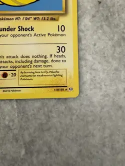 Pokemon TCG Flying Pikachu Secret Rare XY Evolutions 110/108 NM/MINT - Image 3
