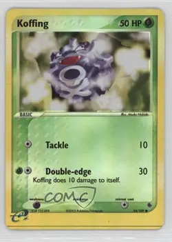 Koffing Reverse Foil Pokemon EX Ruby & Sapphire #54 2003 - Image 1