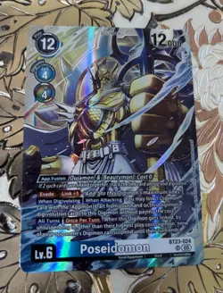 Digimon Card Game Poseidomon BT23-024 SR BT23 Hackers Slumber - Image 1