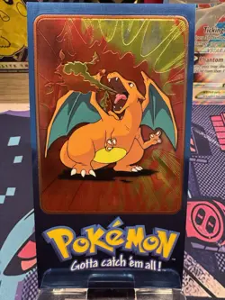 Charizard 5 of 5 Topps 2000 Chrome Oversized Box Topper Series 2 Pokemon Card - Image 1