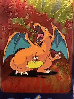 Charizard 5 of 5 Topps 2000 Chrome Oversized Box Topper Series 2 Pokemon Card - Image 2