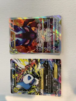 Pair of Pokemon Cards: Mega Absol EX & VStar Lucario VSTAR - Image 1