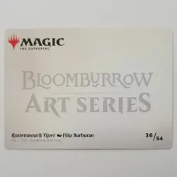x1 Rottenmouth Viper Art Card Bloomburrow M/NM Filip Burburan MTG BLB TCG - Image 2