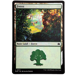 x12 Bloomburrow (0377) Forest Basic Land M/NM Green x12 MTG BLB Card Game - Image 1