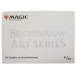 x1 Mr. Foxglove Gold Stamped Art Card (31/54) Bloomburrow M/NM Anna Podedworna - Image 2