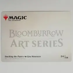 x1 Stocking the Pantry Art Card Bloomburrow M/NM Gina Matarazzo MTG BLB TCG - Image 2