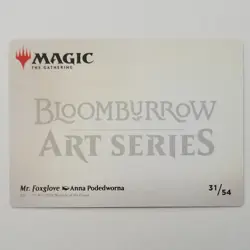 x1 Mr. Foxglove Art Card Bloomburrow M/NM Anna Podedworna MTG BLB TCG - Image 2