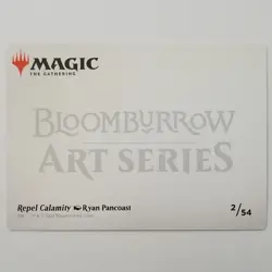 x1 Repel Calamity Art Card Gold Stamped Signature Bloomburrow M/NM Ryan Pancoast - Image 2