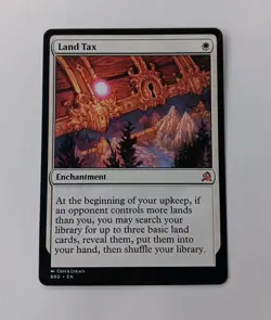 Custom Game Card-Land Tax-LP Condition - Image 1