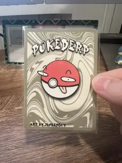 Pokederp Achu 10/25 - Pikachu Pokemon Derpy Fan Art Card - Image 3