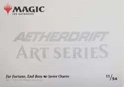 x1 Far Fortune, End Boss Art Card DFT MTG M/NM 11/54 Aetherdrift Art Series - Image 2