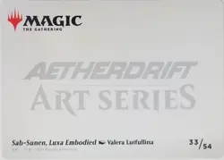 x1 Sab-Sunen, Luxa Embodied Art Card DFT MTG M/NM 33/54 Aetherdrift Art Series - Image 2