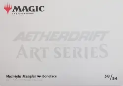 x1 Midnight Mangler Gold Stamp Art Card MTG M/NM 38/54 Aetherdrift Art Series - Image 2