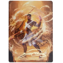 x1 Basri, Tomorrow's Champion Gold Stamp Art Card MTG M/NM 9/54 Aetherdrift TCG - Image 1