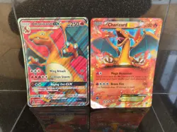 X2 Charizard Jumbo Card Black Star Promo Lot SM60 & XY17 Pokemon Card - Image 1