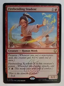 MTG. Firebending Student. FOIL PRERELEASE PROMO. 0139. Avatar: The Last Airbende - Image 1