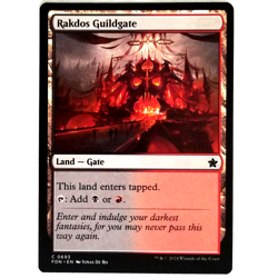 x1 Rakdos Guildgate MTG FDN M/NM Dual Land Multi-Color Black Red Common TCG CCG - Image 1