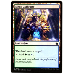x1 Simic Guildgate MTG FDN M/NM Dual Land Multi-Color Gate Green Blue Common TCG - Image 1