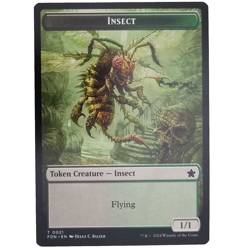 x1 Insect/Goblin Double-Sided Token 0021/0018 MTG FDN M/NM Creature Flying TCG - Image 1