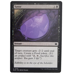 x1 Savor MTG BLB M/NM Black Instant Common Bloomburrow TCG CCG - Image 1