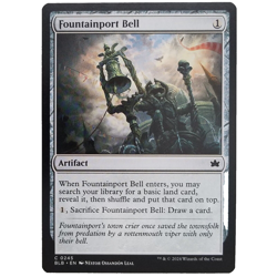 x1 Foil Fountainport Bell MTG BLB M/NM Colorless Artifact Common Bloomburrow TCG - Image 1