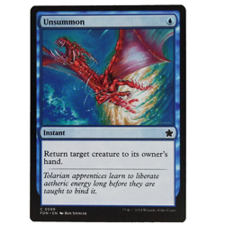 x1 Unsummon MTG FDN M/NM Instant Blue Common Foundations TCG CCG - Image 1