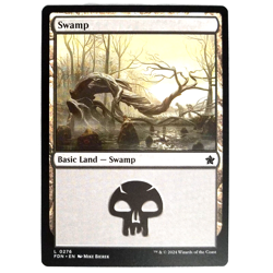 X12 Swamp (0276) M/NM MTG FDN Foundations Basic Land Black TCG CCG - Image 1