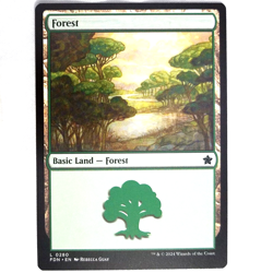 X12 Forest (0280) Foundations Green Basic Land M/NM MTG FDN TCG CCG - Image 1