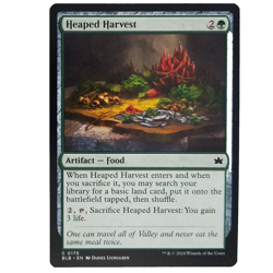 x1 Heaped Harvest MTG BLB M/NM Green Artifact Food Common Bloomburrow TCG CCG - Image 1